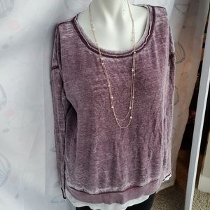 Burgundy sweatshirt size Small